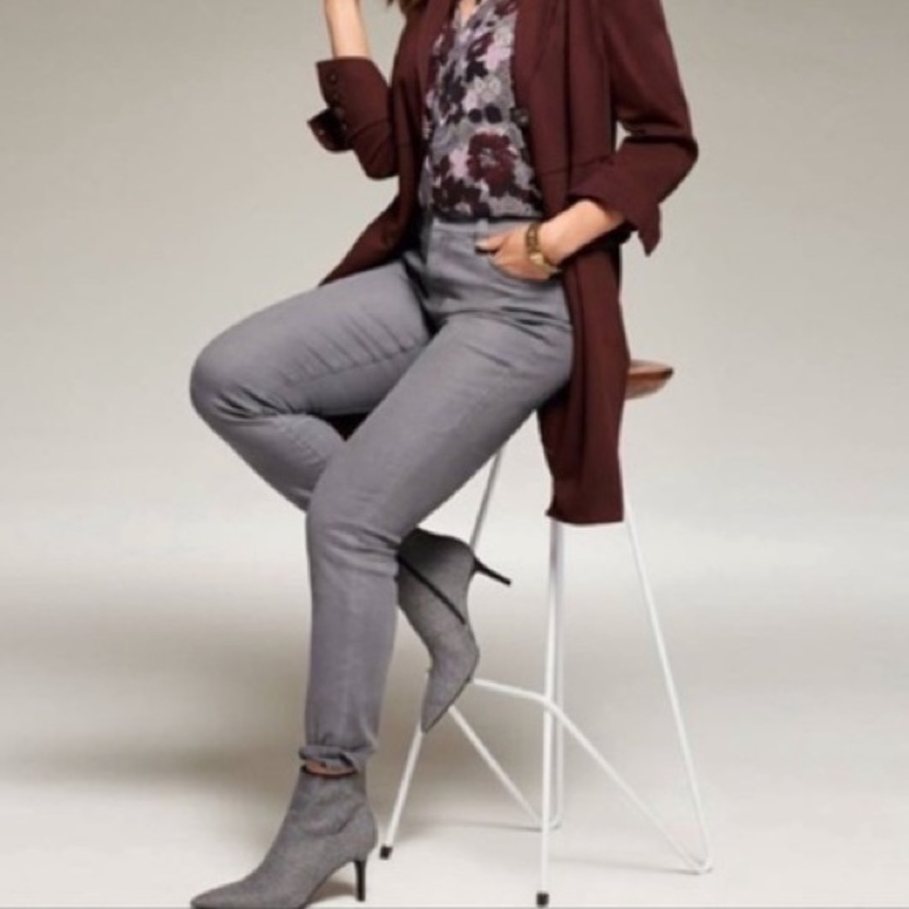 Cabi 3565 Stormy Gray High Rise Skinny Jeans SZ 4